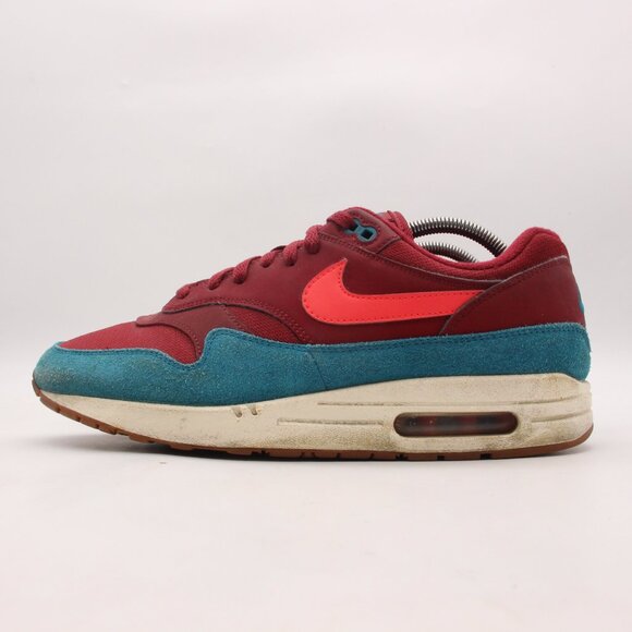 Nike Air Max 1 Burgundy Teal 2018 Men's Size 10.5 Athletic Sneakers AH8145-601 - Picture 4 of 10